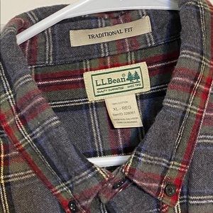 LL Bean Flannel Shirt XL
